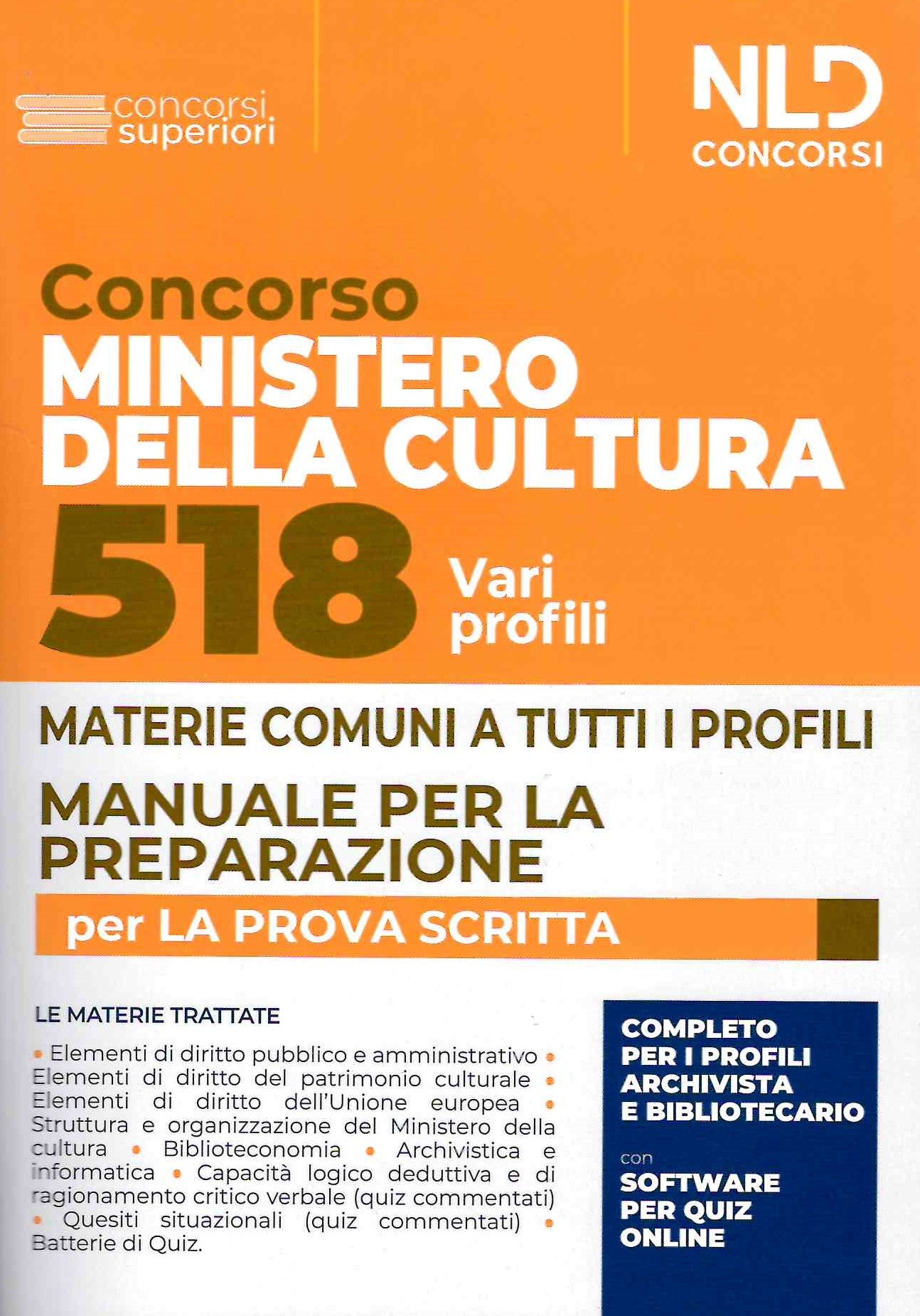 518 posti ministero della cultura -