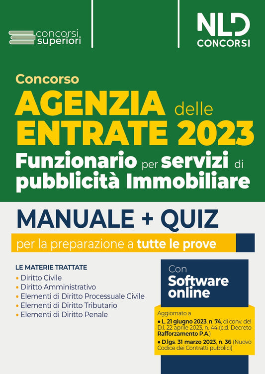 Agenzia entrate 2023 man.funz.pubbl.imm. -