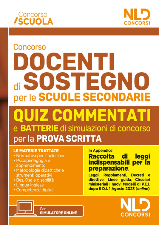 Docenti sostegno sc.secondarie quiz -