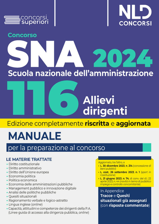 116 allievi dirigenti sna 2024 manuale -