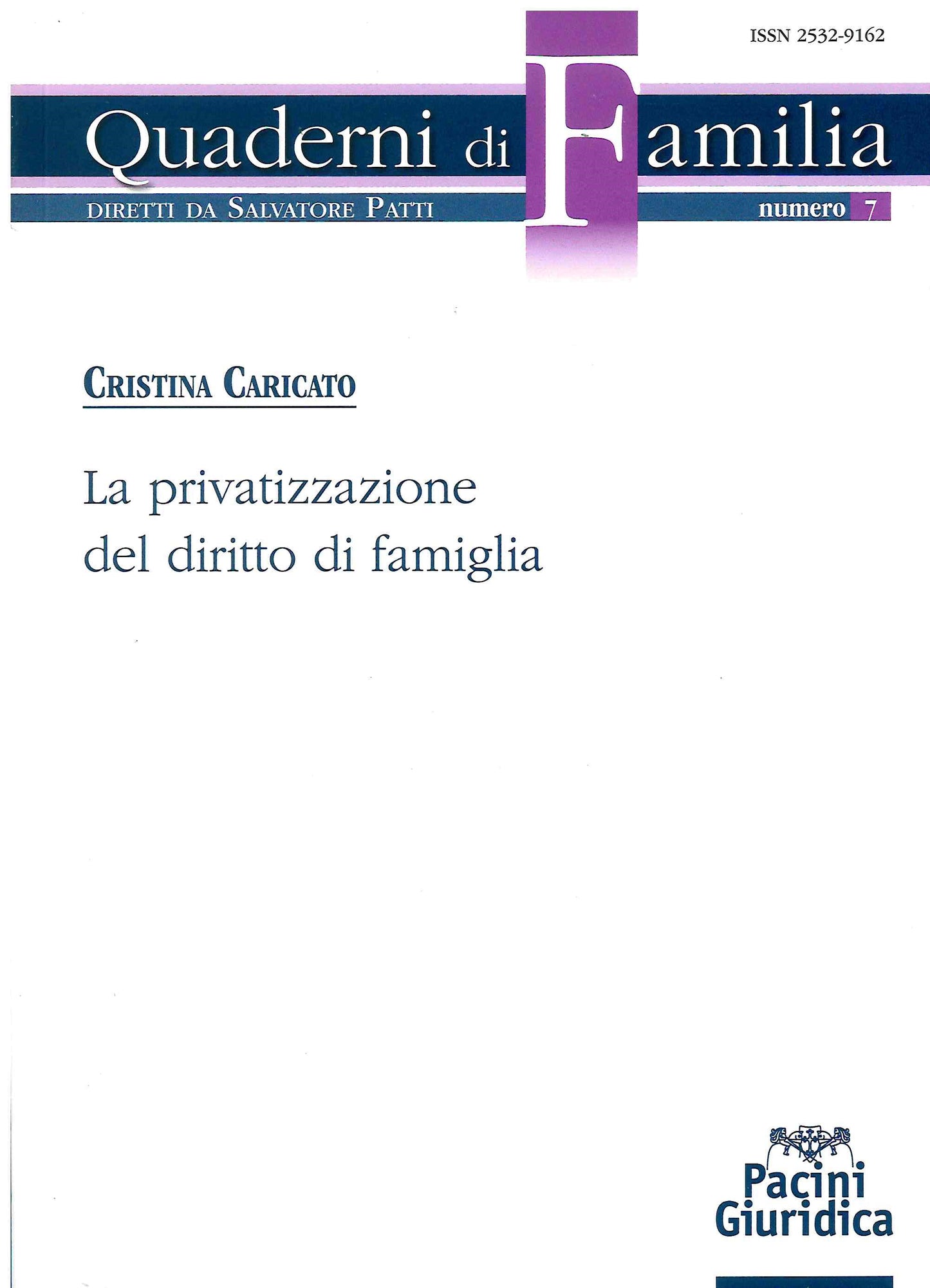 Privatizzazione diritto di famiglia - Caricato
