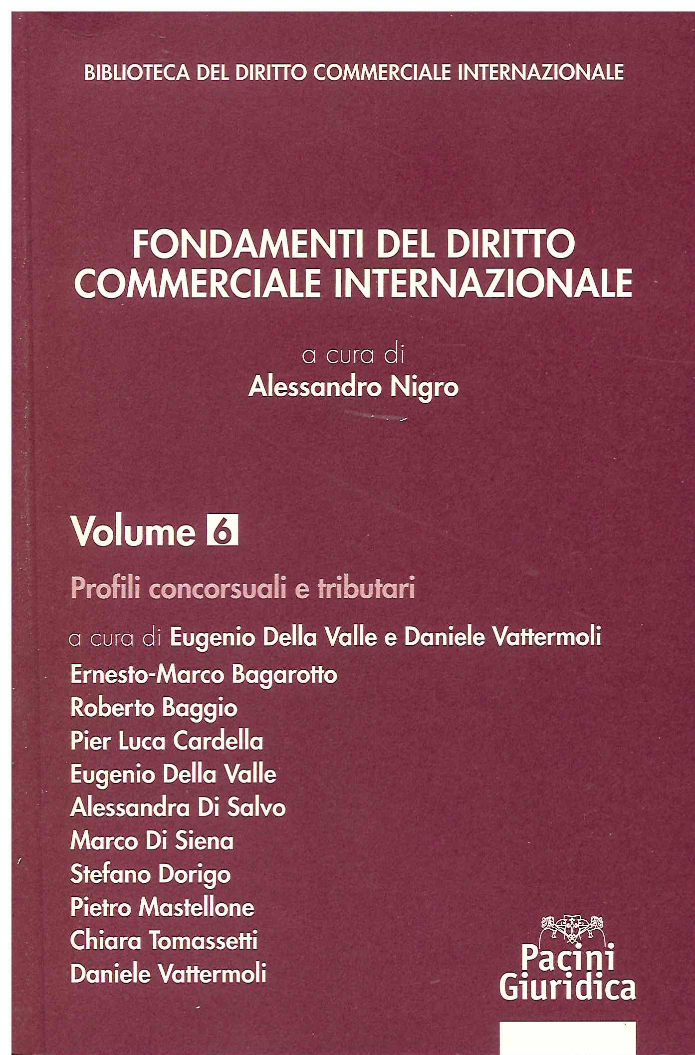 Fondamenti diritto commerciale internazionale - Nigro