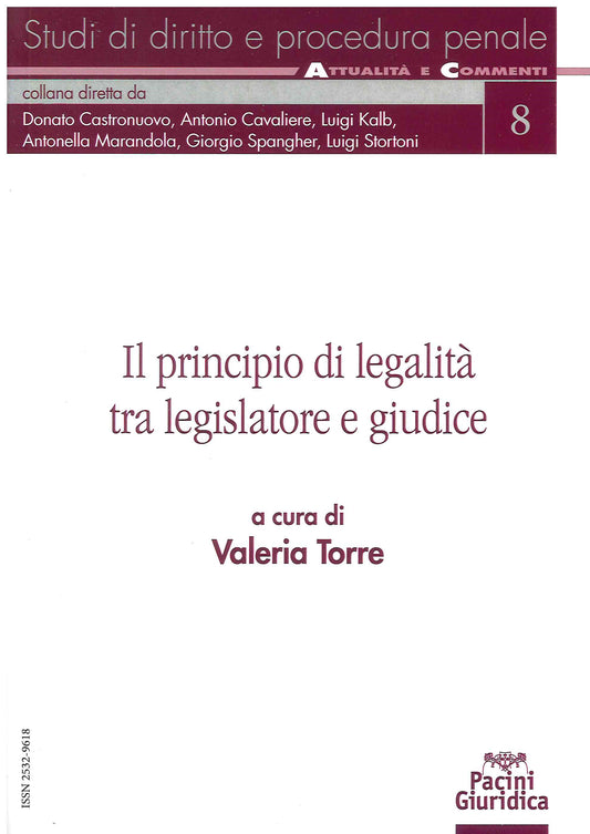 Principio legalità tra legislatore e giu - Torre