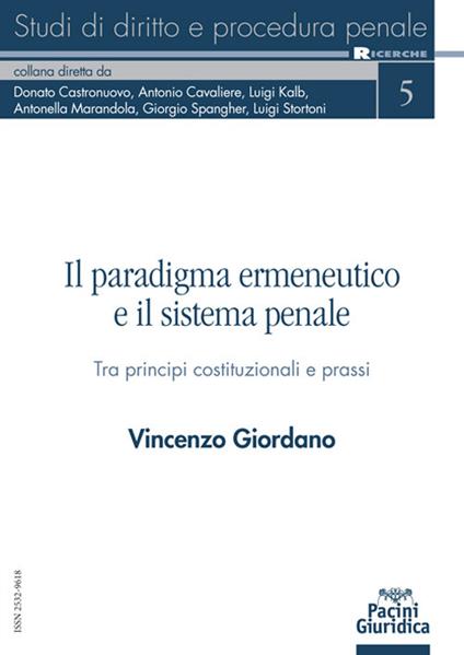 Paradigma ermeneutico sistema penale - Giordano