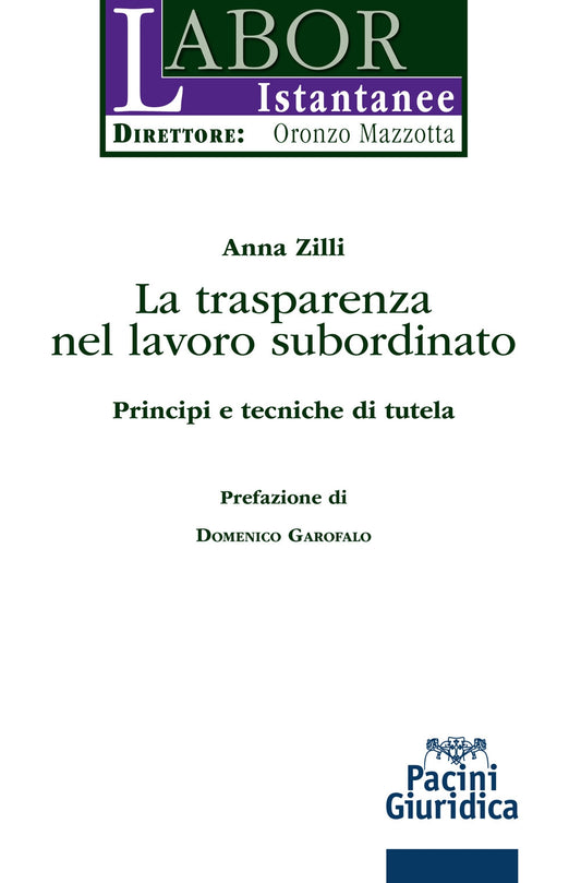 Trasparenza nel lavoro subordinato - Zilli