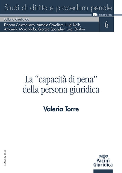 Capacita' di pena persona giuridica - Torre