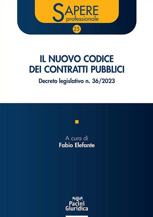 Nuovo codice contratti pubblici 362023 - Elefante