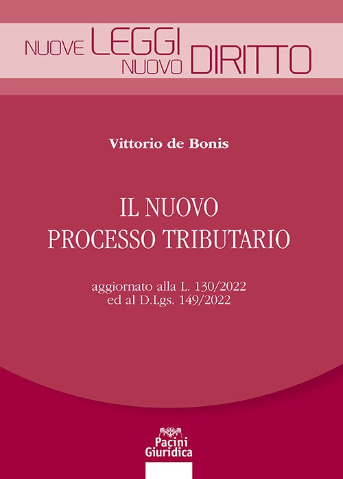 Nuovo processo tributario - De Bonis