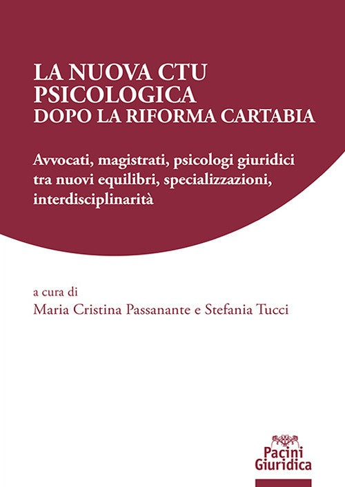 Nuova ctu psicologica dopo cartabia - Passanante Tucci