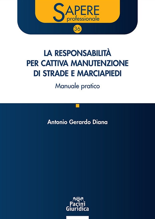 Responsabilità per cattiva manutenzione di strade e marciapiedi. Manuale pratico - Gerardo Diana
