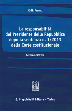Responsabilita'presidente repubblica 2ed - Furno