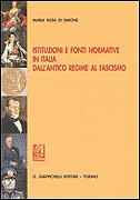 Istituzioni fonti normative italia - Di Simone