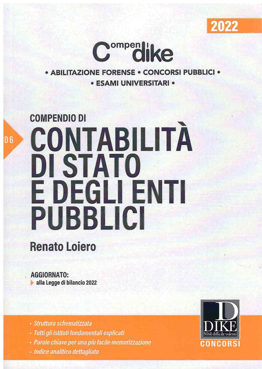 Compendio contabilità di stato 2022 - Loiero