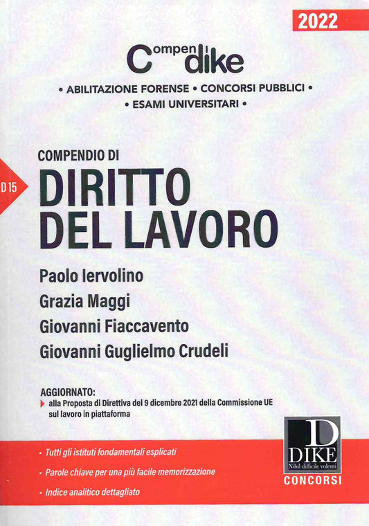 Compendio diritto del lavoro 2022 - Iervolino