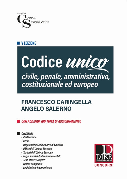 Codice unico civile-penale-amm.vo 2022 - Caringella