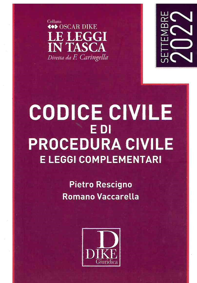 Codice civile proc.civile pocket 2022 - Rescigno