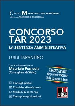 Concorso tar 2023 sentenza amm.va - Tarantino