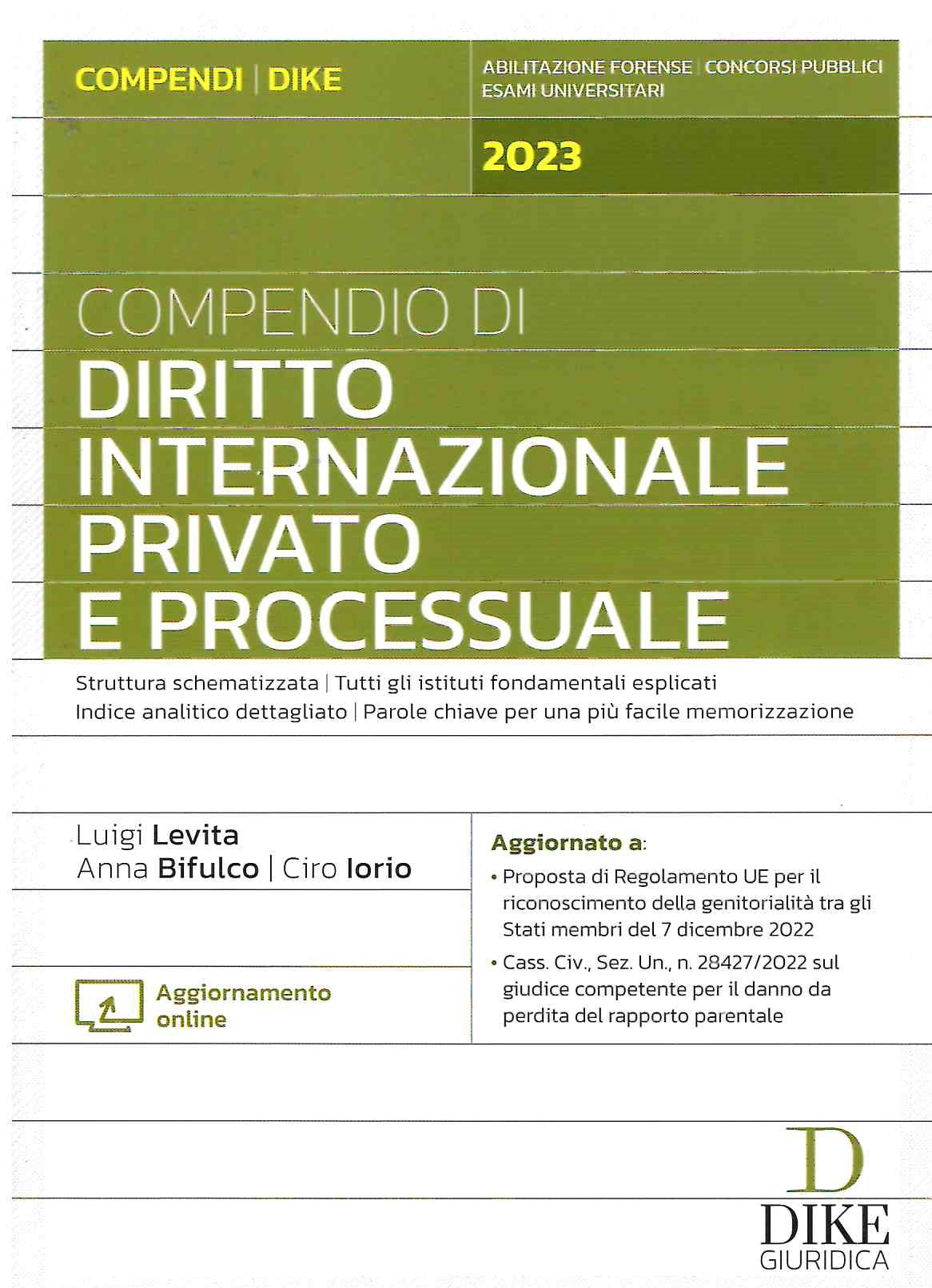 Compendio diritto internazionale privato 2023 - Levita