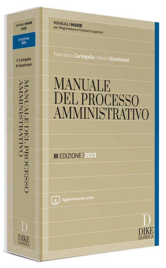 Manuale maior processo amministrativo 2023 (brossura) - Caringella