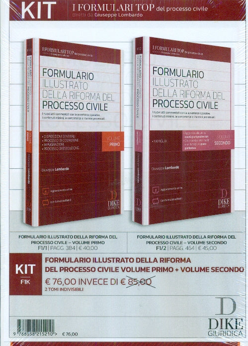 Kit formulari top riforma proc.civ.2tomi - Lombardo