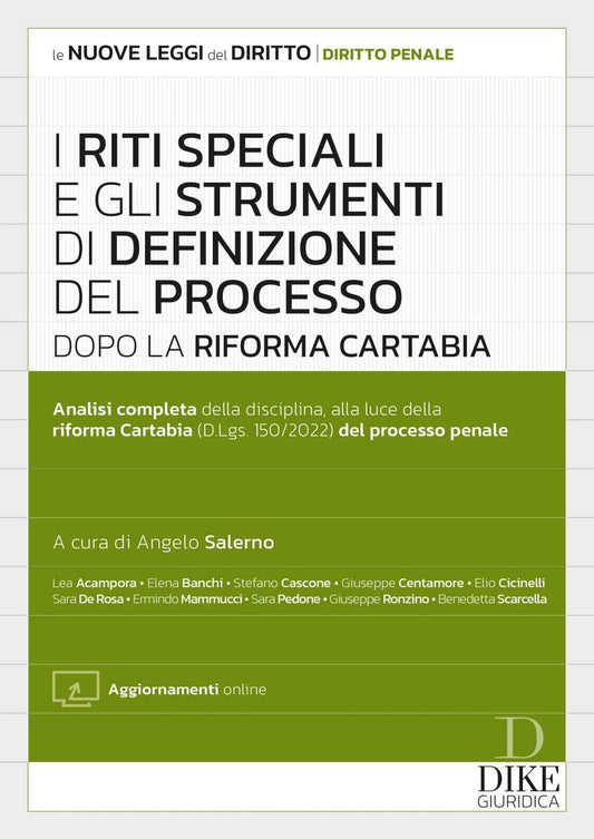 Riti speciali e strumenti defin.processo - Salerno