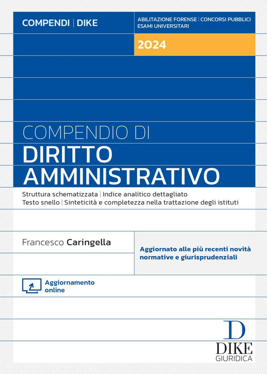 Compendio diritto amministrativo 2024 - Caringella