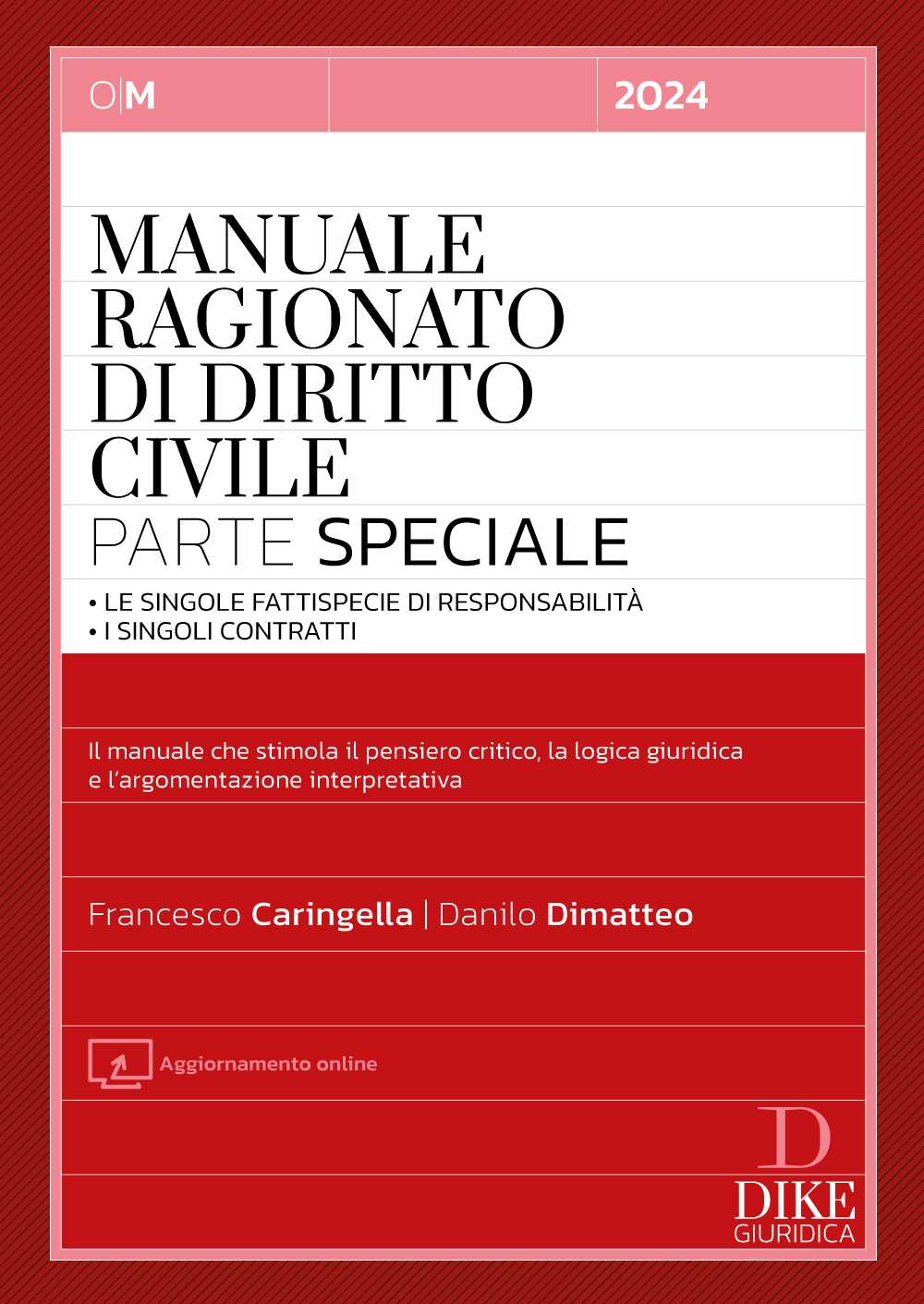 Manuale ragionato diritto civile parte speciale 2024 - Caringella