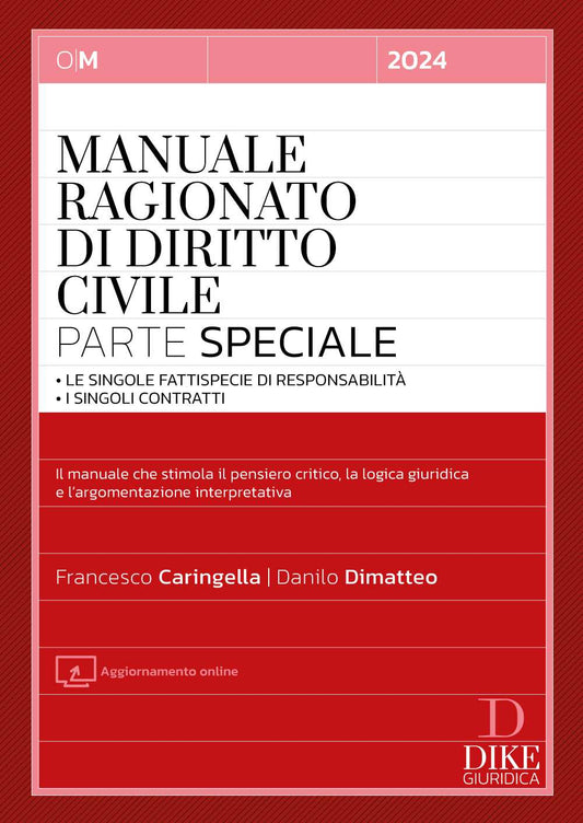 Manuale ragionato diritto civile parte speciale 2024 - Caringella