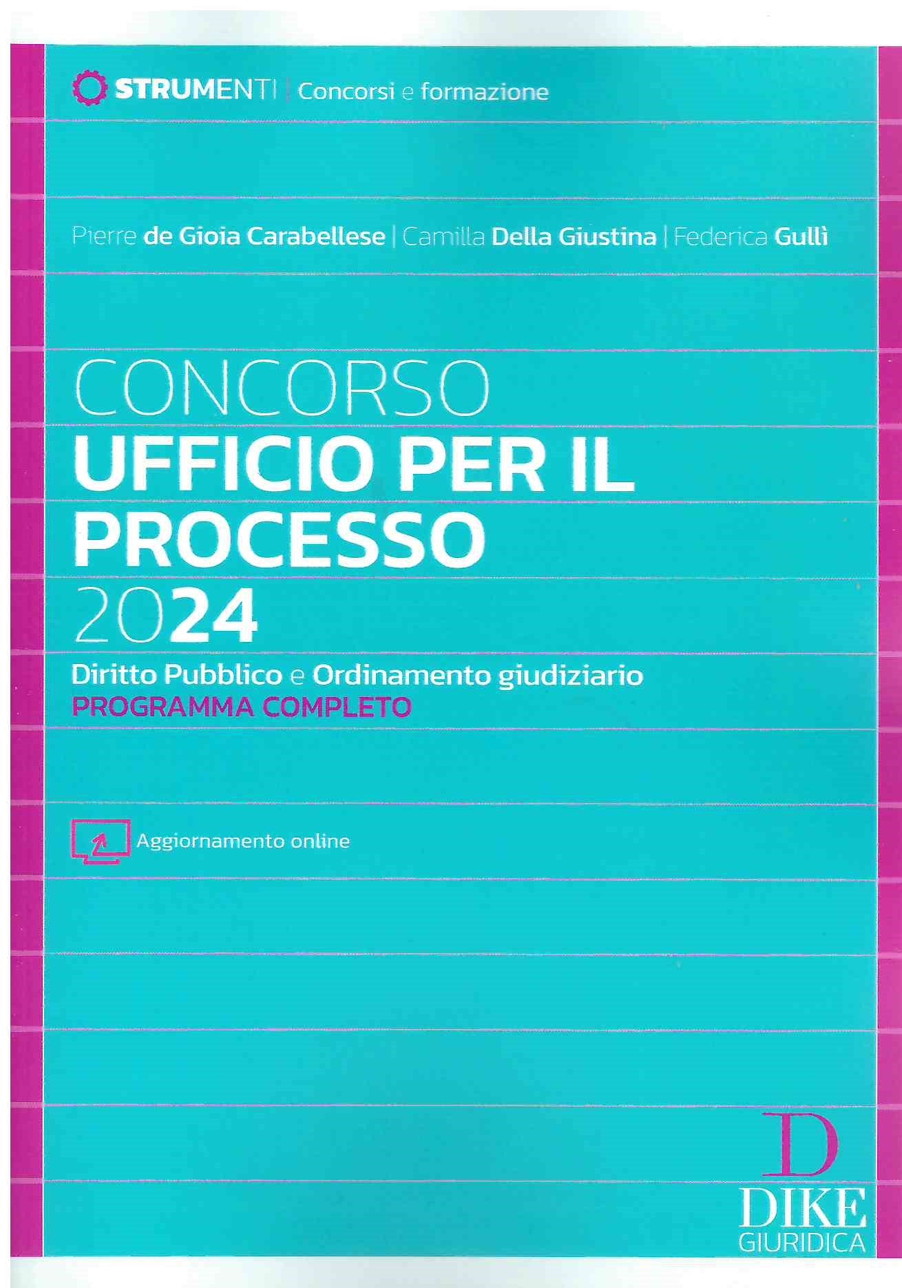 Concorso ufficio del processo 2024 - De Gioia Carabellese