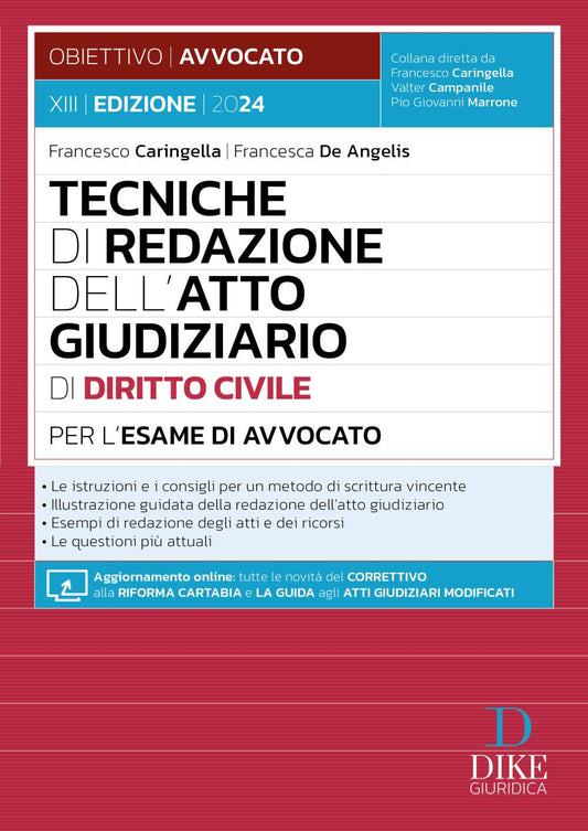 Tecniche redazione atto giud.civile 2024 - Caringella