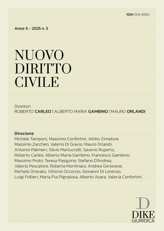 Nuovo diritto civile (2025). Vol. 3