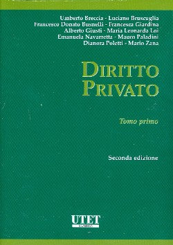 DIRITTO PRIVATO TOMO 1 2ED. - BRECCIA