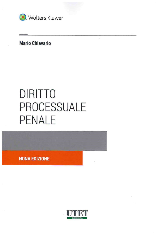 DIRITTO PROCESSUALE PENALE (9 ed.) - CHIAVARIO