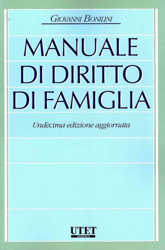 MANUALE DIRITTO DI FAMIGLIA 11ED. - BONILINI