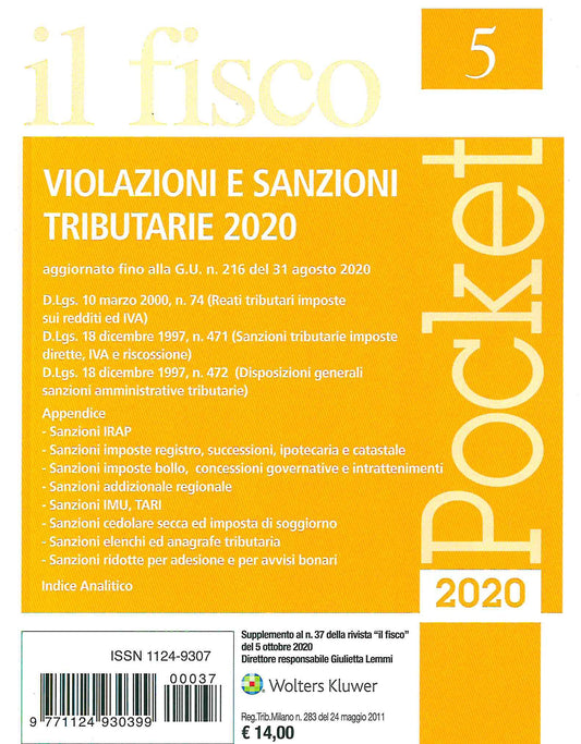 VIOLAZIONI SANZIONI TRIB.POCKET 5-2020 -