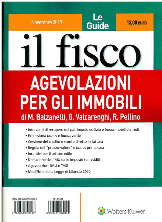 AGEVOLAZIONI PER IMMOBILI GUIDA FISCO 6 - BALZANELLI
