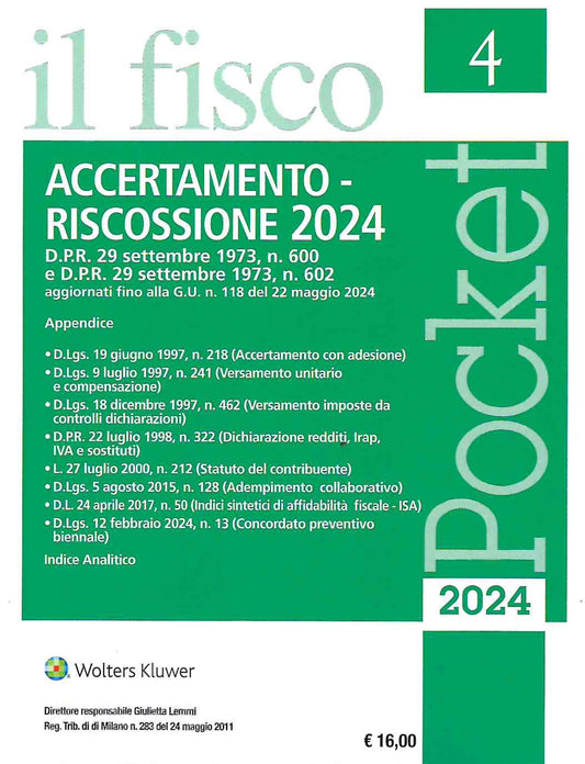 ACCERTAMENTO RISCOSSIONE POCKET 2024
