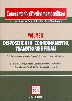 Ordinamento militare vol.9 didpos.coord. - De Nictolis