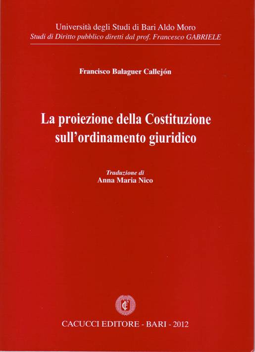 La proiezione della Costituzione sull'or - Balaguer Callejn Francisco