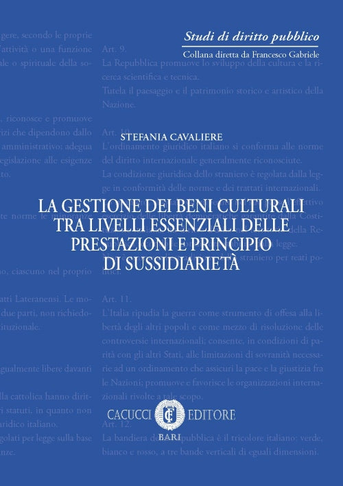 Gestione dei beni culturali - Cavaliere