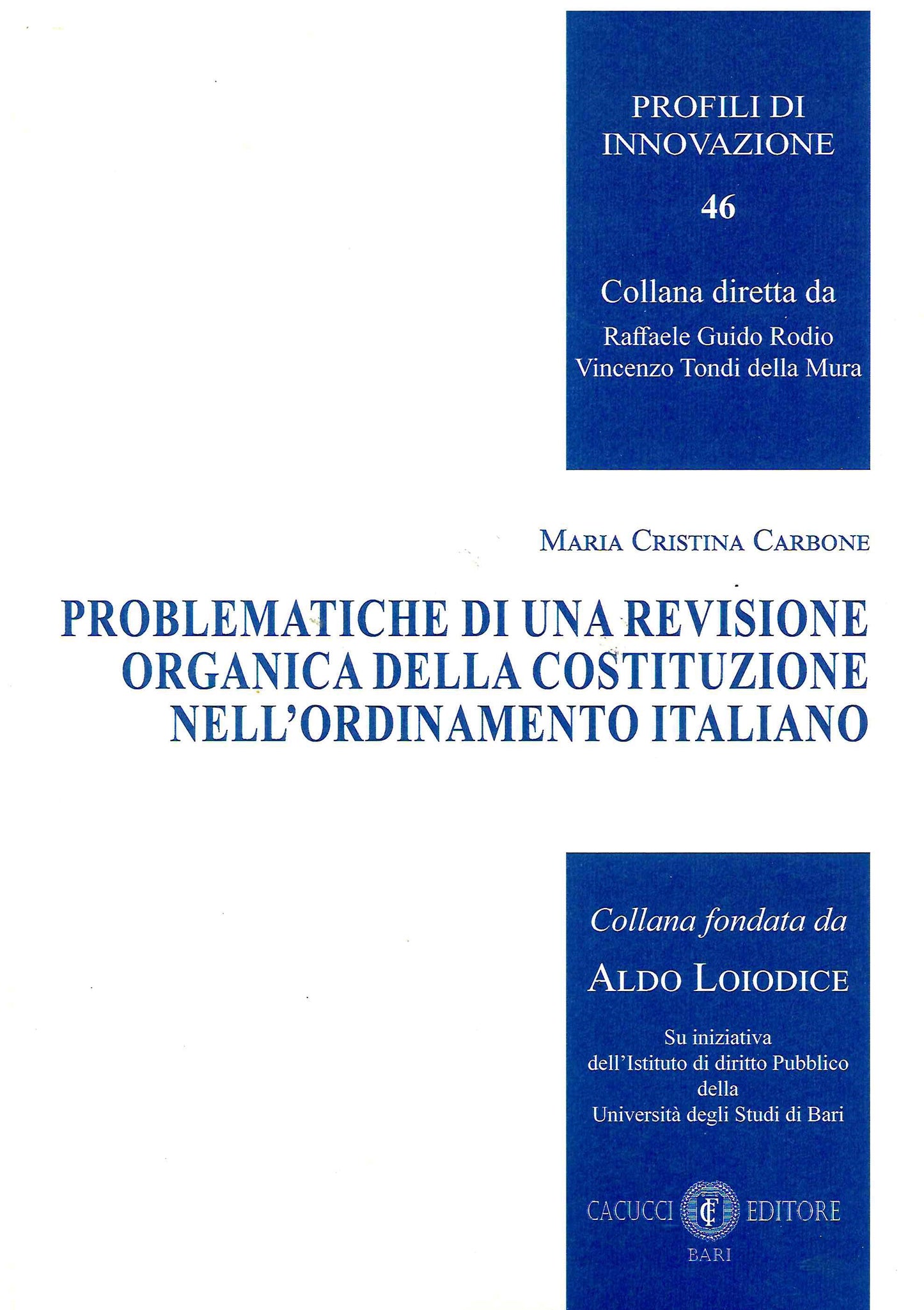 Problematiche di una revisione cost.le - Carbone