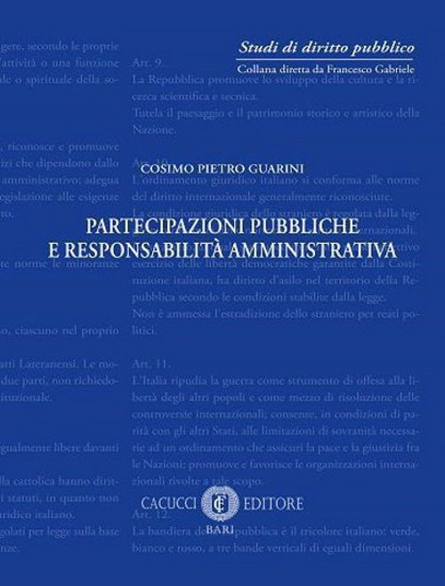 Partecipazioni pubbliche resp.amm.va - Guarini