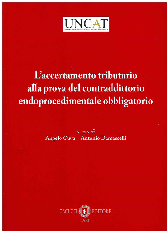 Accertamento tributario prova contradd. - Cuva