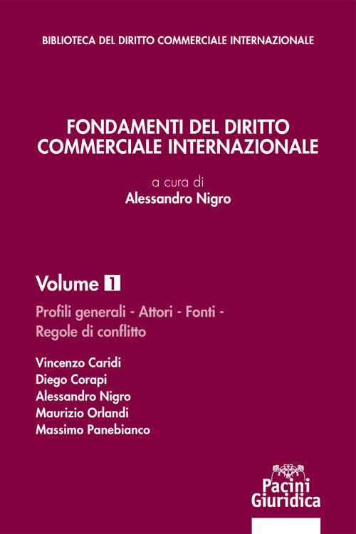 Fondamenti diritto commerciale internazionale 1 - Nigro