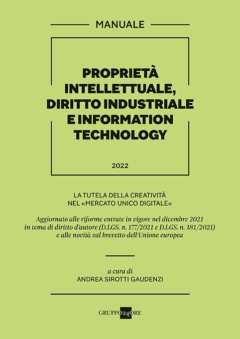 Proprietà intellettuale dir.industriale - Sirotti Gaudenzi
