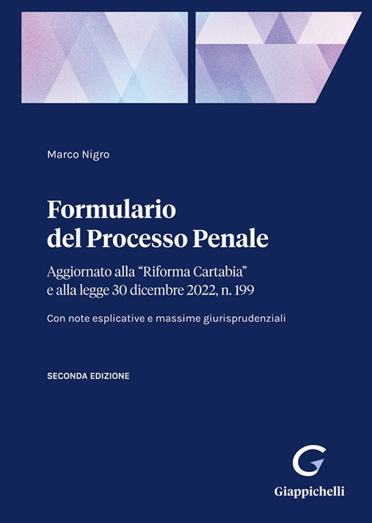 Formulario processo penale 2ed. - Nigro