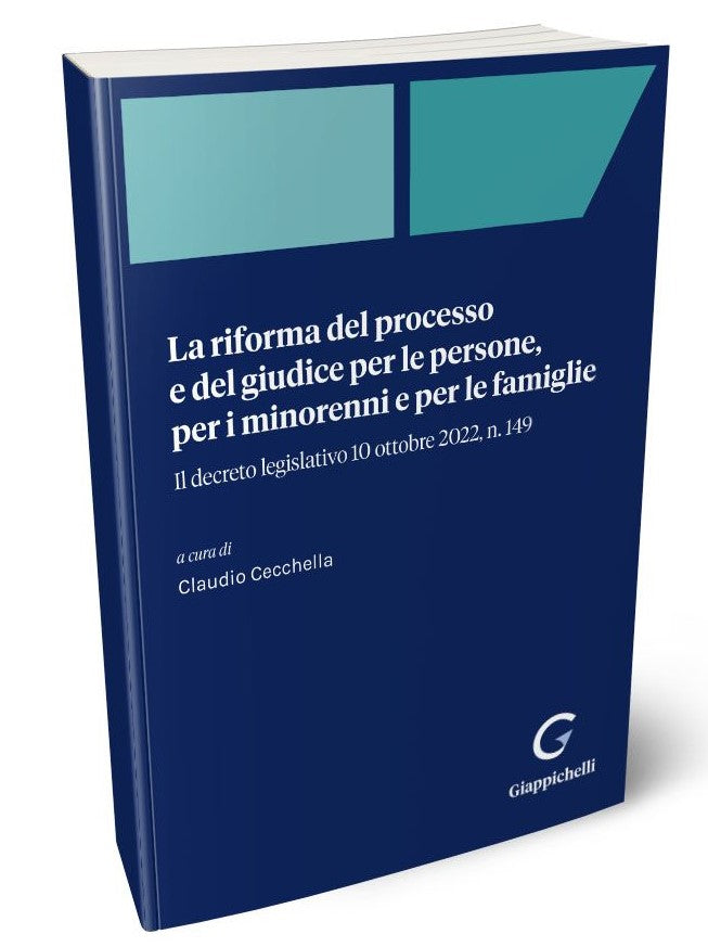 Riforma processo e giudice persone - Cecchella