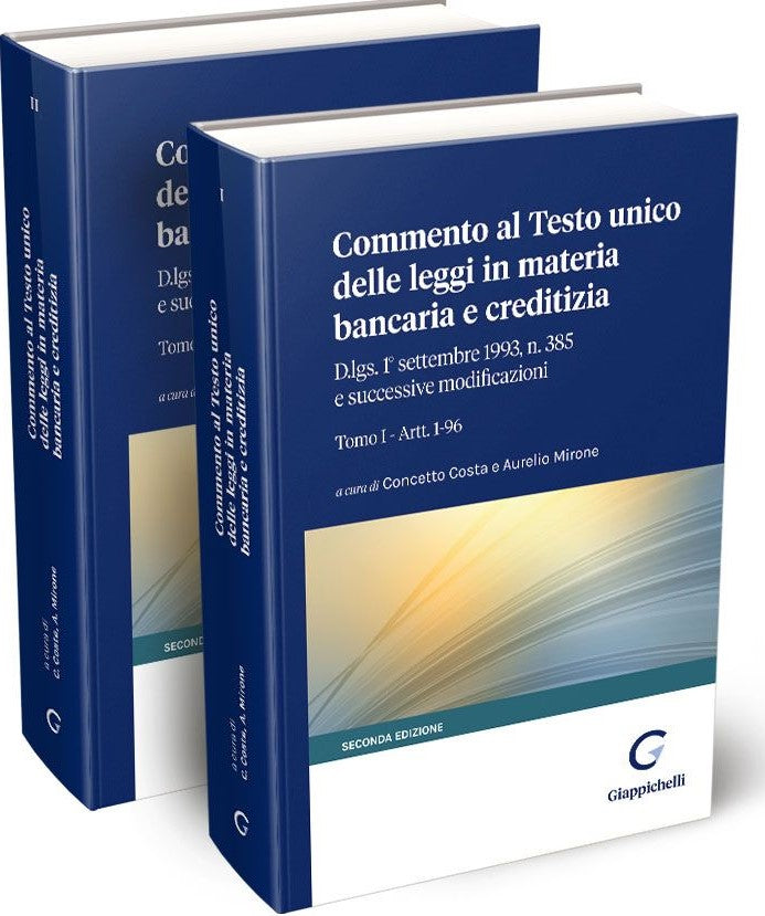 Commento al Testo Unico delle Leggi in Materia Bancaria e Creditizia - Costa