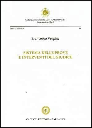 Sistema prove interventi giudice - Vergine