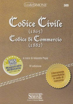 Codice Civile (1865) Codice di Commercio -